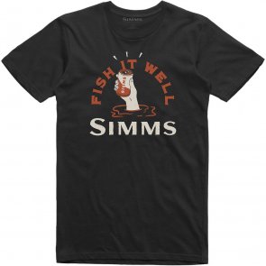 Simms Cheers Fish It Well T-Shirt Black 