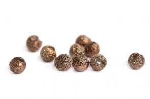 Gritty Slotted Tungsten Beads